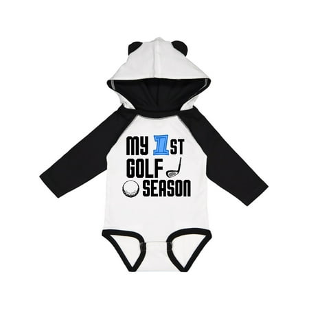 

Inktastic my 1st golf season Gift Baby Boy Long Sleeve Bodysuit