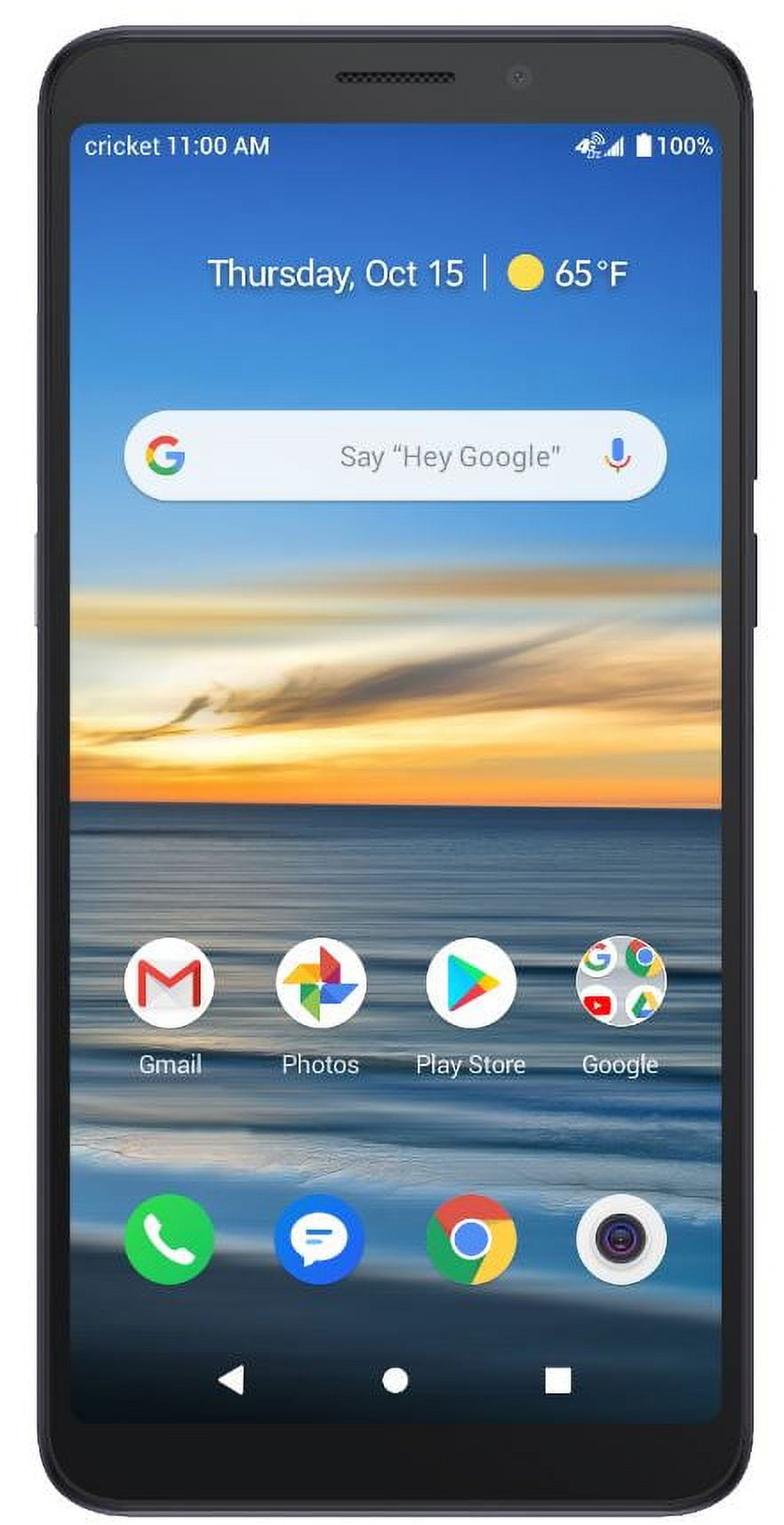 Cricket Wireless Alcatel Lumos, 32GB, Ocean Metallic Wave - Prepaid Smartphone