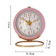 thumbnail image 2 of Relojes de mesa pequeños, reloj despertador analógico clásico de mesa para habitación de niños, reloj de escritorio con pilas para dormitorio, sala de estar, cocina, decoración interior, 2 of 5