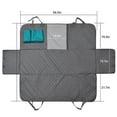 thumbnail image 1 of destyer Dog Car Seat Cover Backseat Protector with Zip Flap Hammock Carrier Gray, 1 of 9