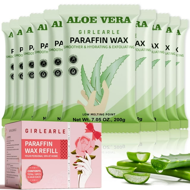 Cera de parafina GIREARLE Aloe Vera 10x200g Hidratante