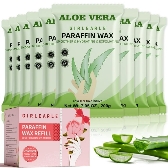 Cera de parafina GIREARLE Aloe Vera 10x200g Hidratante