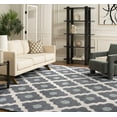 thumbnail image 3 of SAFAVIEH Chatham Wystan Geometric Wool Area Rug, Ivory/Dark Gray, 6' x 9', 3 of 11