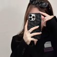 thumbnail image 6 of Compatible with iPhone 14 Pro Max Cute Case 3D Honeycomb Pattern Matte Frosted Soft TPU Thin Lightweight Unique Shockproof Protection Cover for Women Girls Black, 6 of 10