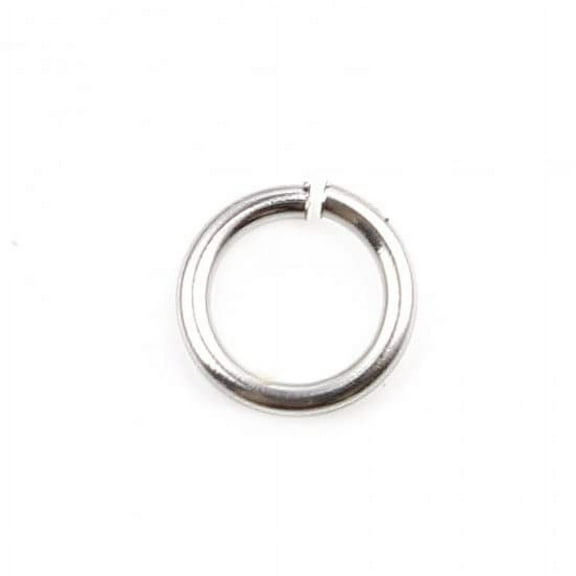 HDSupplies 100 Pieces - 304 Stainless Steel Jump Rings - 5mm - 22 Gauge (0.6mm Thickness)