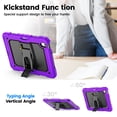 thumbnail image 5 of XYX for iPad Air 11 inch (2026 M4/2025 M3/2024 M2) Case, 3in1 Heavy Duty Shockproof Tablet Case with Stand, Shoulder Strap, Purple, 5 of 7