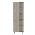 thumbnail image 1 of TUHOME Urano Linen Cabinet - Light Gray  Engineered Wood - For Badroom, 1 of 7