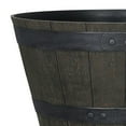 thumbnail image 3 of Mainstays 19in Whiskey Barrel Resin Planter, Brown, 3 of 5