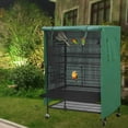 thumbnail image 5 of Large Cover Waterproof Dustproof Night Supplies Shade Cloth Catcher Cover Sleep Helper for Parrot Cage Budgies - Green, 97x59x130cm, 5 of 7