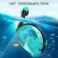 thumbnail image 4 of Greatever Full Face Snorkeling Mask, 180° Panoramic Anti-Leak Anti-Fog Snorkel, Removable Camera Mount, 4 of 6