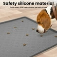 thumbnail image 5 of Silicone Dog Food Mat, Pet Placemat for Prevent Feeding Spills, Waterproof Dog Bowl Mats for Food and Water, Cat Food Mat for Pet Feeder, Gray, 5 of 8