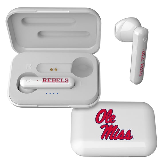 Keyscaper Ole Miss Rebels Wireless TWS Insignia Design Earbuds