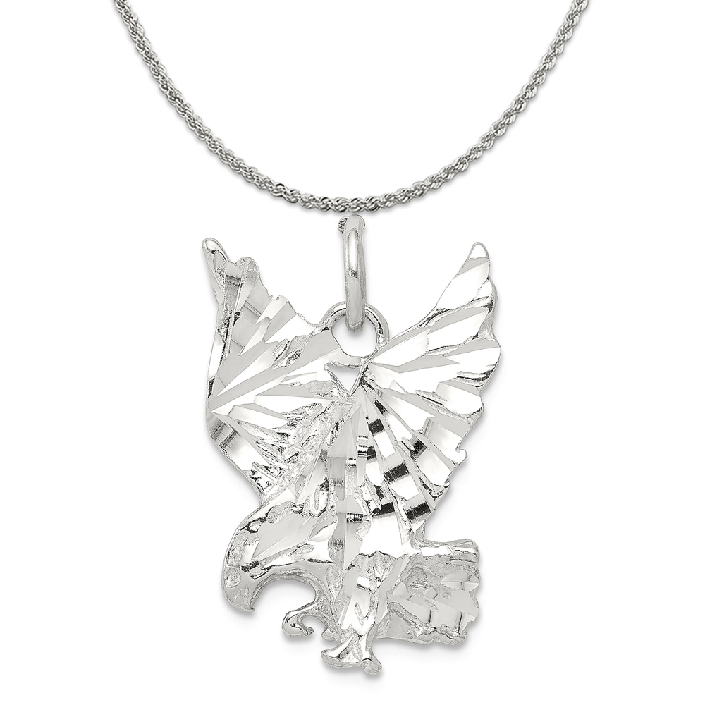 Sterling Silver Rope Chain Necklace 