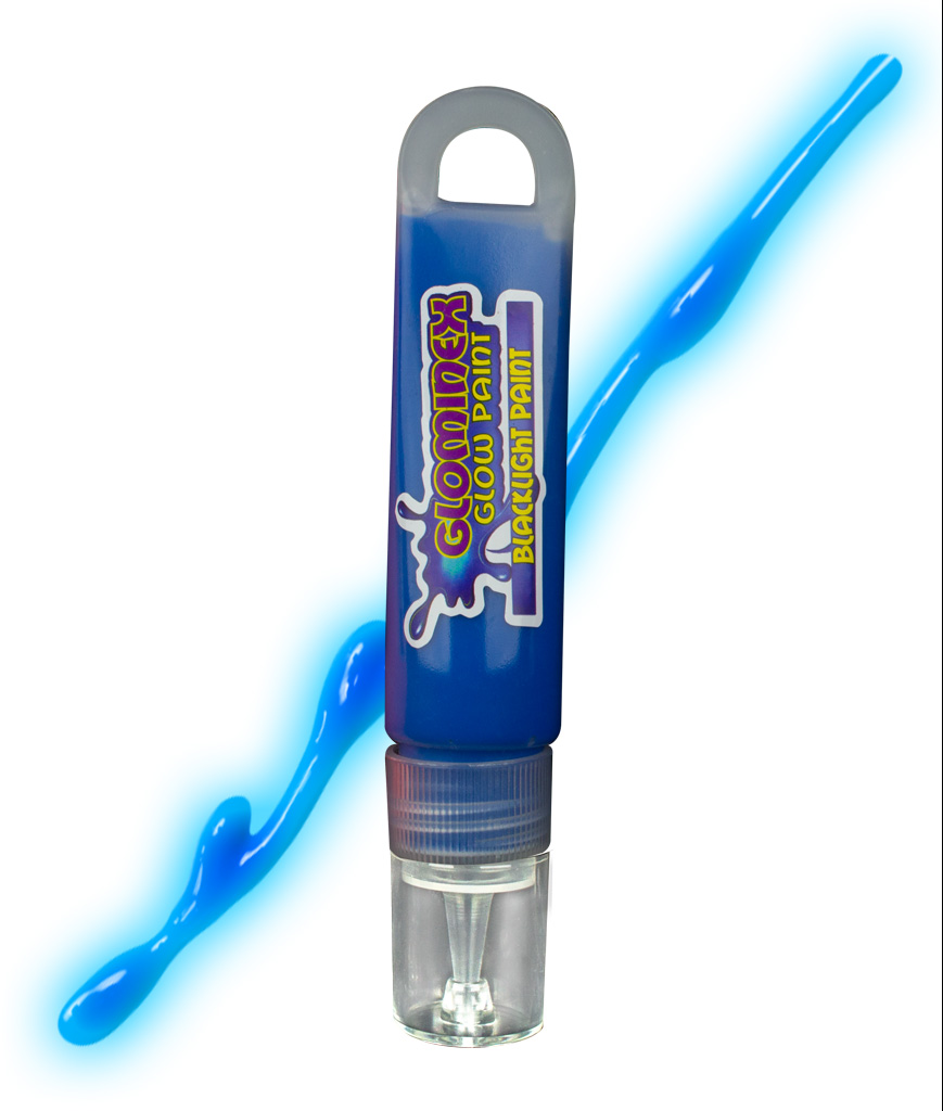 Glominex Blacklight UV Reactive Paint 1 oz Tube Blue