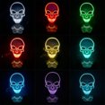 thumbnail image 1 of Cubierta facial LED 3 modos de iluminación Cubierta facial de calavera aterradora brillante para Halloween Cosplay Fiesta navideña Luz roja, 1 of 14