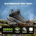 thumbnail image 5 of NORTIV 8 Men's Waterproof PRO Hiking Boots Lightweight Outdoor Trekking Camping Climbing Shoes for All Day Comfort Armadillo FieldLite, 5 of 8