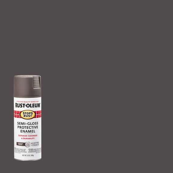 6 Pack, Anodized Bronze, Rust-Oleum Stops Rust Semi-Gloss Protective Enamel Spray Paint-7754830, 12 oz