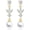 Gold, variant on 18K Gold Plated Drop Earrings for Women Pearl CZ Lightweight Hypoallergenic Post Dangle Earrings Wedding Birthday Prom Graduation Jewelry Gifts Teen Mom Her Bride Bridesmaid Wife Adults Ideas