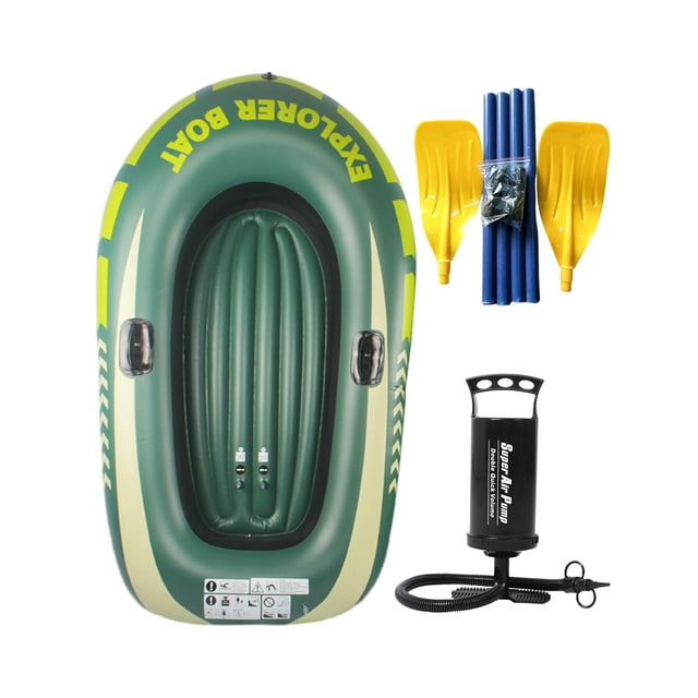 Kayak inflable para pesca en bote, balsa inflable para viajes de pesca en la 2 personas con remo Zulema Bote inflable
