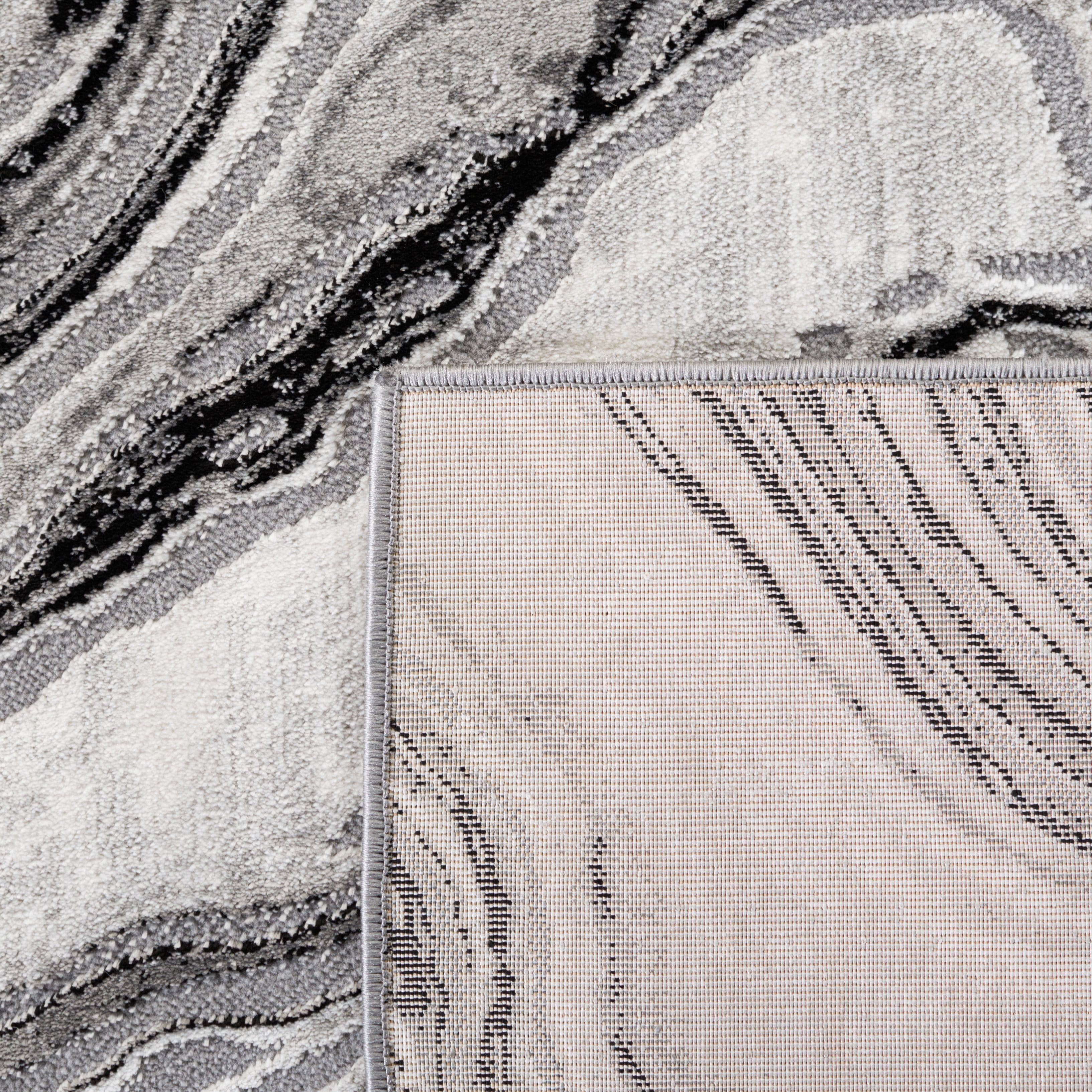 Safavieh Meadow Joey Abstract Area Rug, Black/Gray, 4' x 6'