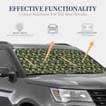 thumbnail image 4 of Balery 2 Piece Camouflage Dinosaur Car Windshield Sun Shade|Foldable Front Windshield Shade for Car Front Window for Most Sedans SUV Truck-, 4 of 7