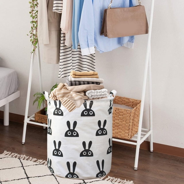 Organizers and Storage,Large Dirty Basket with Handle Inner Foldable Storage Basket Doll Organizer,Basket with Handle,Laundry Basket Organizer,Large Storage Baskets