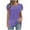 A01-Purple, variant on Womens Petal Short Sleeve Tops Summer Casual Crew Neck Shirts Solid Pleated Tunics Cotton Basic Tees Blouse Pink M Dollar Sales