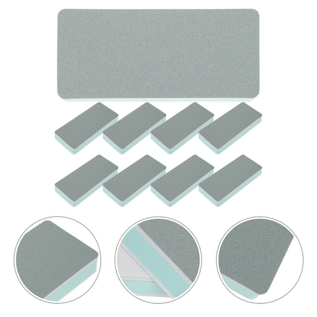 OULII Sponge Sanding Pads Polishing Tool 10Pcs Craftsmanship Tools for Hobbyists Sky-Blue Rectangular