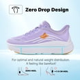 thumbnail image 3 of Women's Slip in Hands up Free Wide Toe Box Running Shoes Arch Support Cushion Walking Sneakers with Zero Drop Sole, 3 of 6
