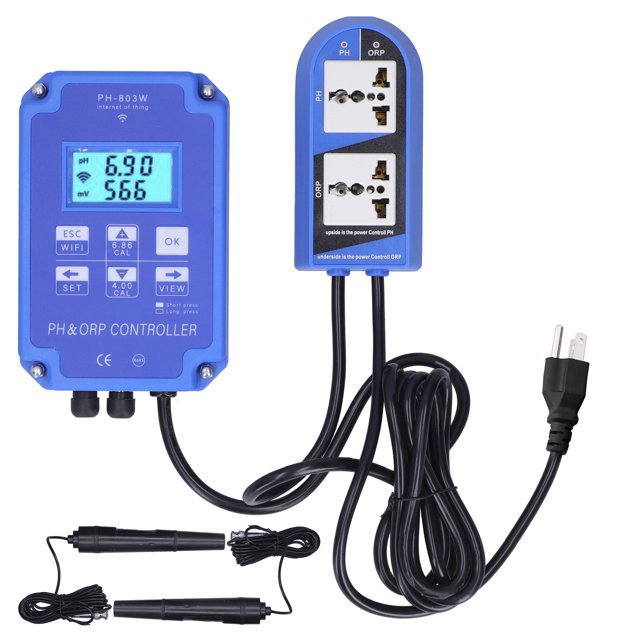 PH-803W ORP Controlador Redox Controlador de PH Controlador ORP Multiparámetro Medidor de Prueba de Agua Herramienta de Monitoreo de Agua ANGGREK Otros