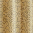 thumbnail image 4 of VCNY Home Versailles Gold Scroll Rod Pocket Blackout Curtain Panel, 52" x 84", 4 of 5