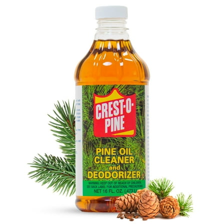 Crest-O-Pine Pine Oil Multi-Purpose Cleaner and Deodorizer, 16 fl oz, for Kitchen, Bathroom, Laundry and Outdoor Surfaces (1)
