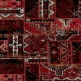 thumbnail image 1 of Ahgly Company Machine Washable Indoor Square Abstract Chestnut Brown Area Rugs, 4' Square, 1 of 7