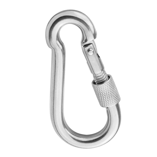 Ganchos de Seguridad Zulema de material acero Inoxidable Mosquetón Hamaca