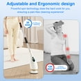 thumbnail image 6 of Yarigot Electric Spin Scrubber for Cleaning with 6 Replaceable Brush Heads and Adjustable Extension Handle, Electric Spin Brush for Cleaning Bathroom Tub Kitchen Tile, 6 of 7