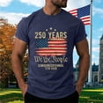 thumbnail image 2 of Men's USA Flag Patriotic Graphic T-shirt Tops White Independence Day 4th of July Dark Blue,L, 2 of 6