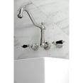 thumbnail image 2 of Kingston Brass KS1028PKL Duchess Two-Handle Wall Mount Roman Tub Faucet, Brushed Nickel, 2 of 8