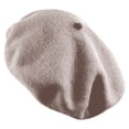 thumbnail image 2 of TZ Promise Women's Beret Hat French Style Artist Cap Solid Color TZ Promise Wool Casual Classic, 2 of 5