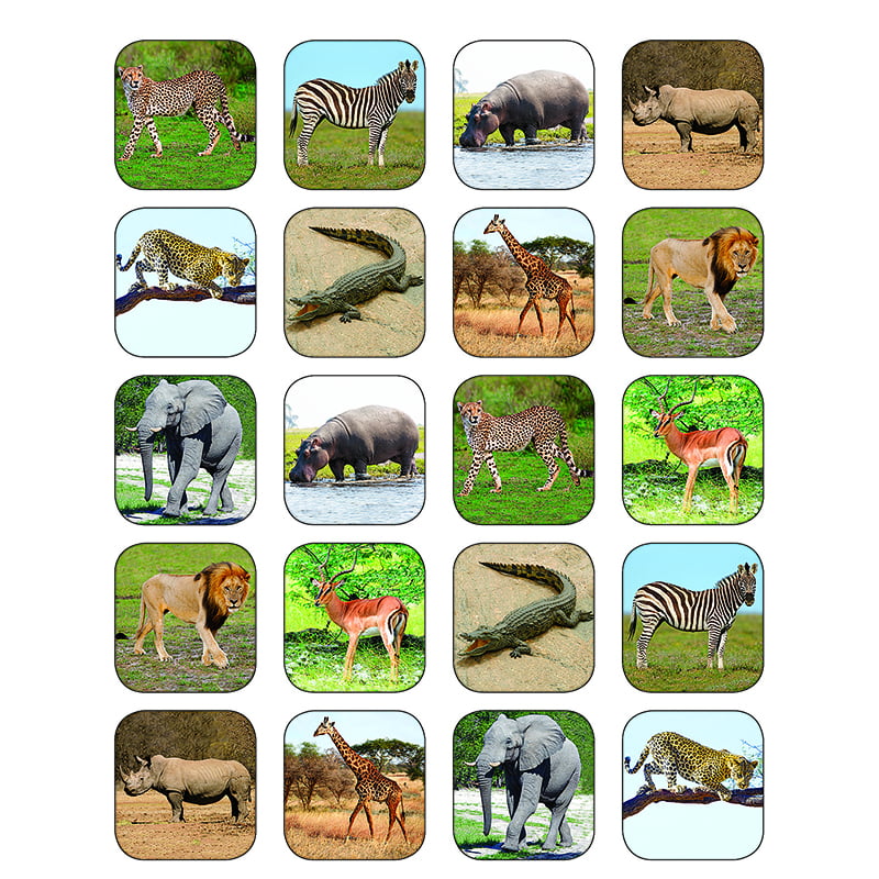 Safari Animals Stickers, Pack Of 120 | Walmart Canada