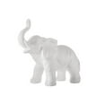 thumbnail image 1 of Benjara BM263576 Ceramic Elephant Design Accent Decor with Raised Trunk, White, 1 of 5