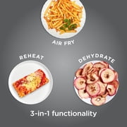 Ninja Air Fryer Pro XL 5-Qt, 3-in-1, 400°F Air Crisp Technology, Nonstick Crisper Plate, AF140WMWH White