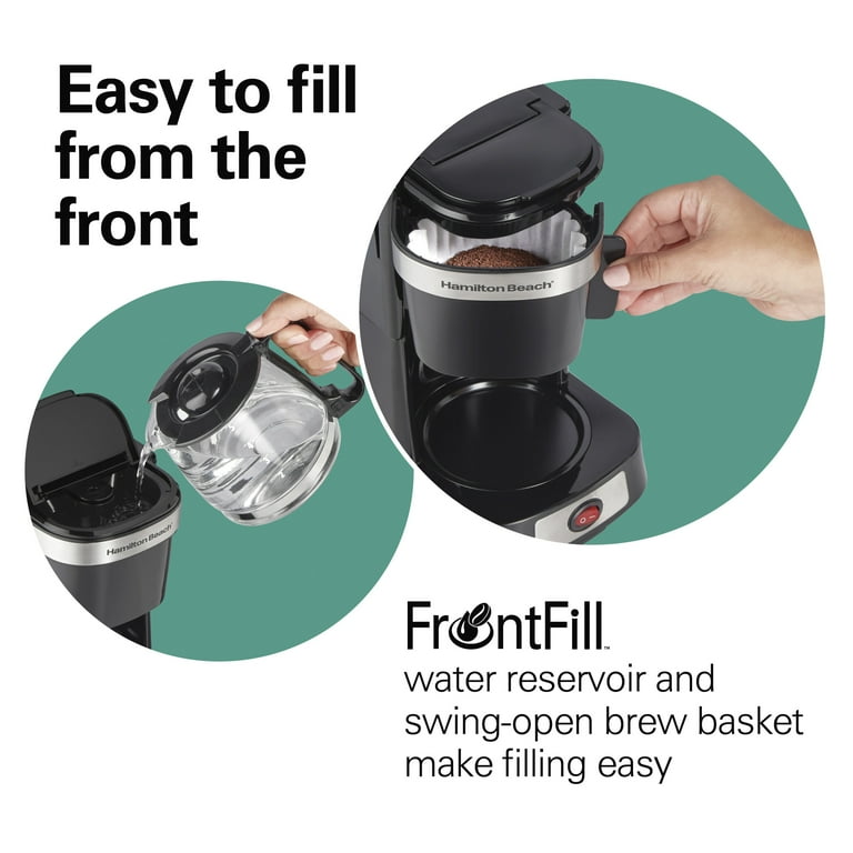 Hamilton Beach Front Fill 5-Cup Drip Coffee Maker Machine with