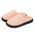 thumbnail image 1 of Zapatillas Lander de espuma viscoelástica para mujer y hombre, color rosa y naranja, 1 of 8