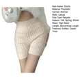thumbnail image 5 of Women High Waist Knitted Shorts Women Winter Bottoming Shorts Knitted High Waist Elastic Solid Color Keep Warm Anti-exposure Shorts for Wear Home More, 5 of 5