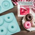 thumbnail image 6 of Donut Pan for Baking, Non-Stick Silicone Doughnut Pan Set, Heat Resistant, Make Perfect Donut Cake Biscuit Bagels, Dishwasher Safe, Green, 6 of 7