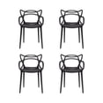 thumbnail image 1 of Set De 4 Sillas Master Negro Para Comedor Apilable, 1 of 4