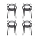 thumbnail image 1 of Set De 4 Sillas Master Negro Para Comedor Apilable, 1 of 4