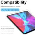 thumbnail image 2 of czcpp-2 Pack Protecteur d'Écran pour iPad Pro 12.9 Pouces (2022-2018, 6e/5e/4e/3e Gén), Verre Trempé 9h, Clarté HD, Compatible avec Étui, Apple Pencil & Face ID Compatible, 2 of 4