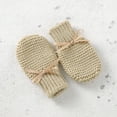 thumbnail image 6 of Baby Shoes + Gloves Set Knit Newborn Girls Boys Boots Mitten Fashion Butterfly-knot Toddler Infant Slip-On Bed Shoes Hand Made, 6 of 7