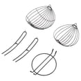thumbnail image 2 of Iron Circular Wire Fruit Basket, 2 Tier Hammock Fruit Basket Metal Structure Countertop Decor Perfect Gift  For Office, 2 of 8